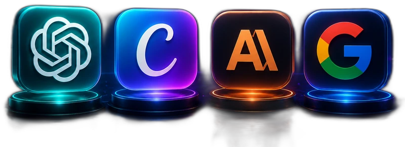 ChatGPT, Google AI, Canva, Claude